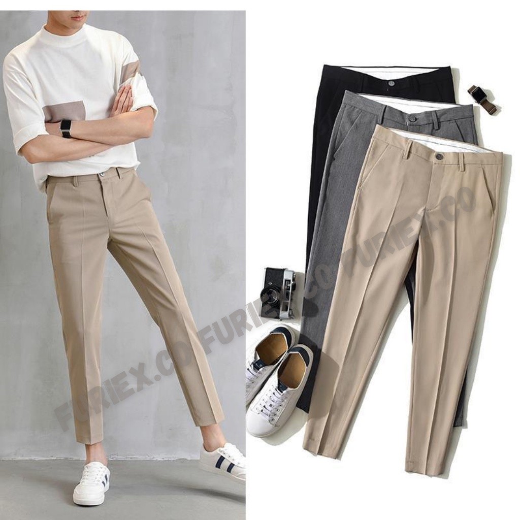GADINGKU_ Ankle Pants CELANA ANKLE PANTS PANJANG PRIA CELANA ANKLE PANTS SLIM FIT CELANA SIRWAL