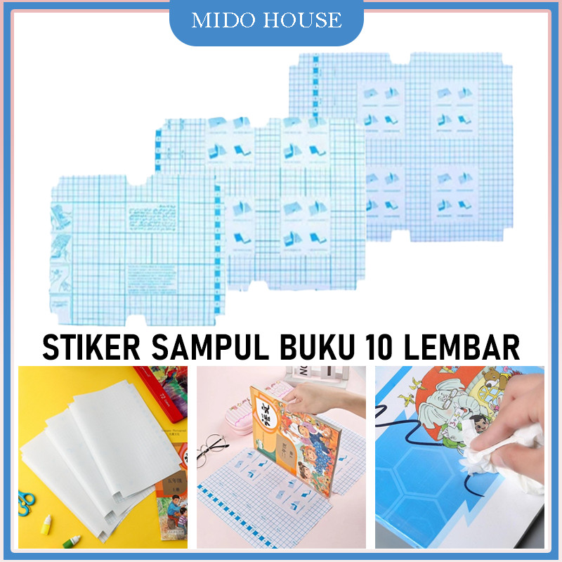 

Stiker Sampul Buku 10 Lembar/Film Pelindung Buku Tulis/Sampul Buku Stiker/Self-Adhesive Book Cover Waterproof