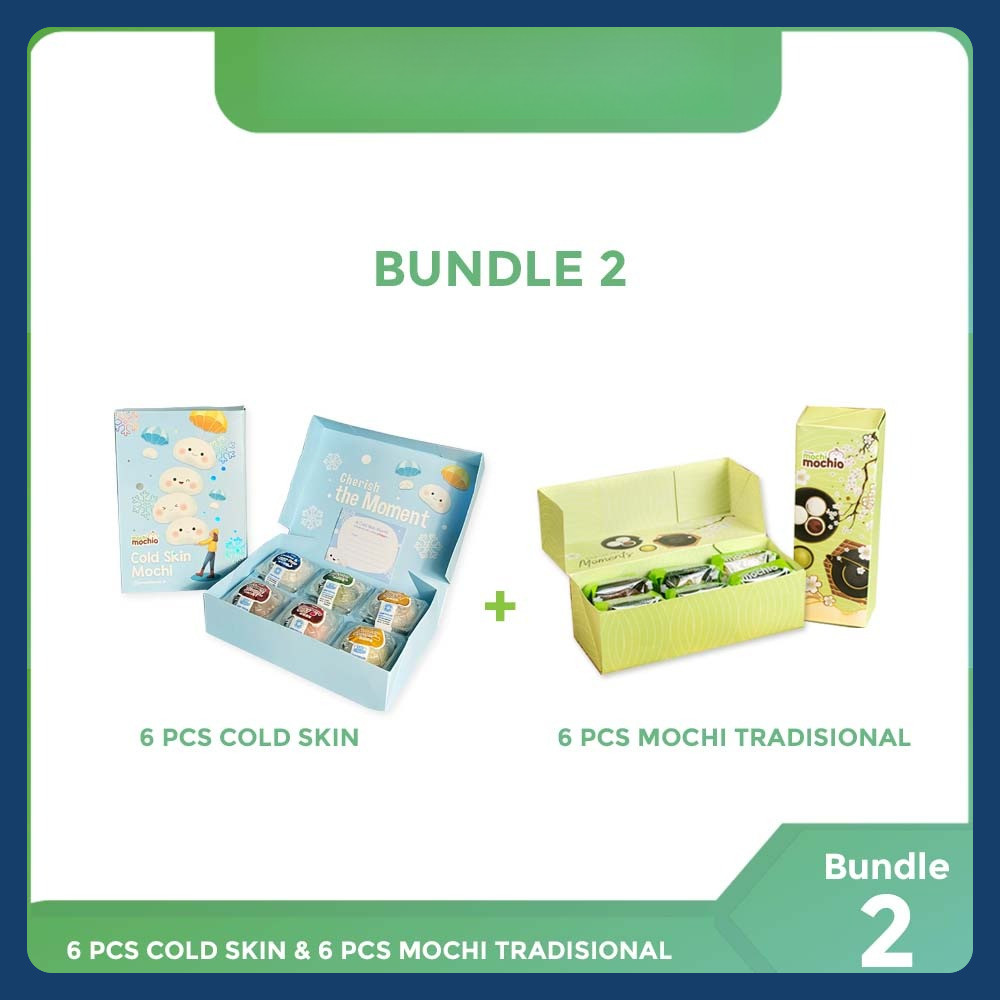 

Tetsin Mochi Mochio - Mochi Traditional 6 pcs & Cold Mochi 6 pcs