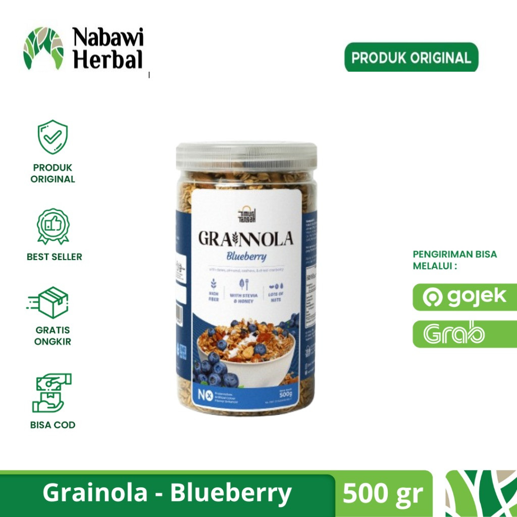 

TIMUR TENGAH - Combo Granola Honey & Blueberry 500gr dan 250gramby bonis