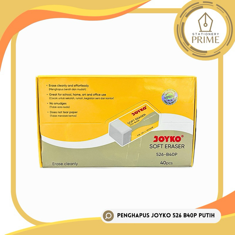 

Penghapus Joyko Putih Kecil 526-B40P ( 40 pcs )