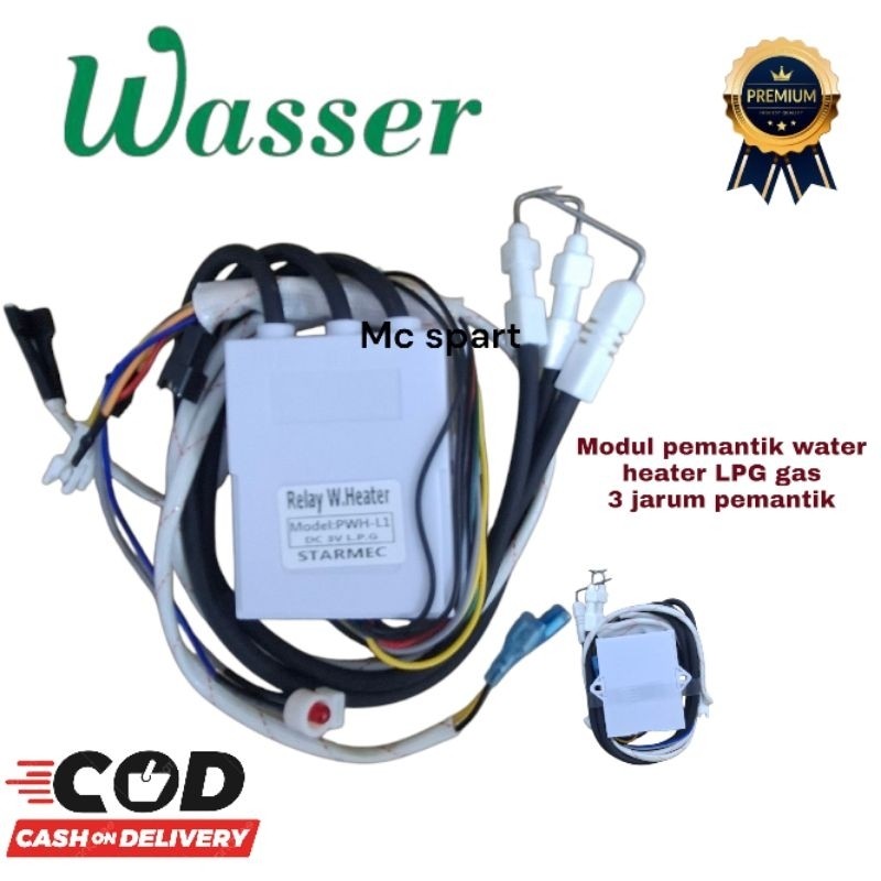 MODUL IGNITION  PEMANTIK WATER  HEATER  GAS LPG WASSER CO