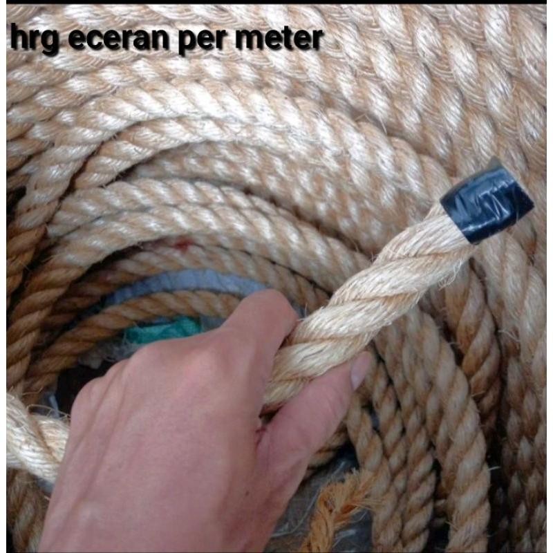 

tali tambang 28mm 30mm per meter tambang manila goni dadung tampar