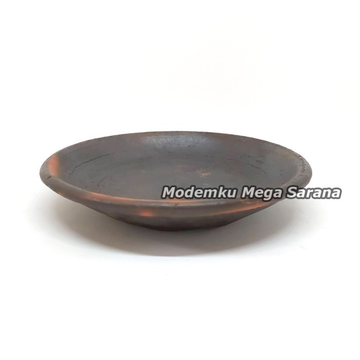 Gerabahku | Piring Tahu Gejrot Cobek Gerabah Tanah Liat Asli Murah - D 15 cm