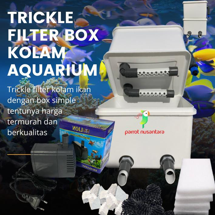Trickle filter kolam Mesin Pompa Aquarium koi aquarium box kolam ikan media filter Aquascape Hidropo