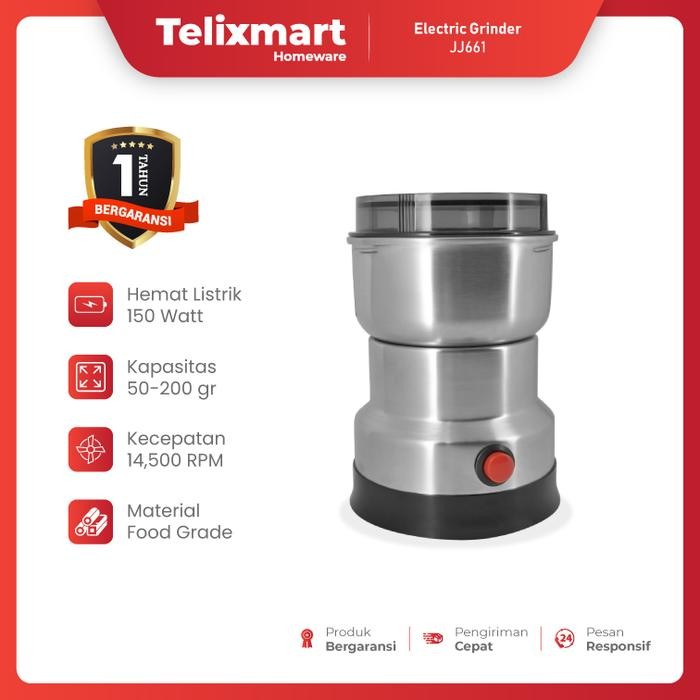 Grinder Mini Dorahomi Mesin Penggiling Kopi Blender Bumbu Kering Stainless Listrik