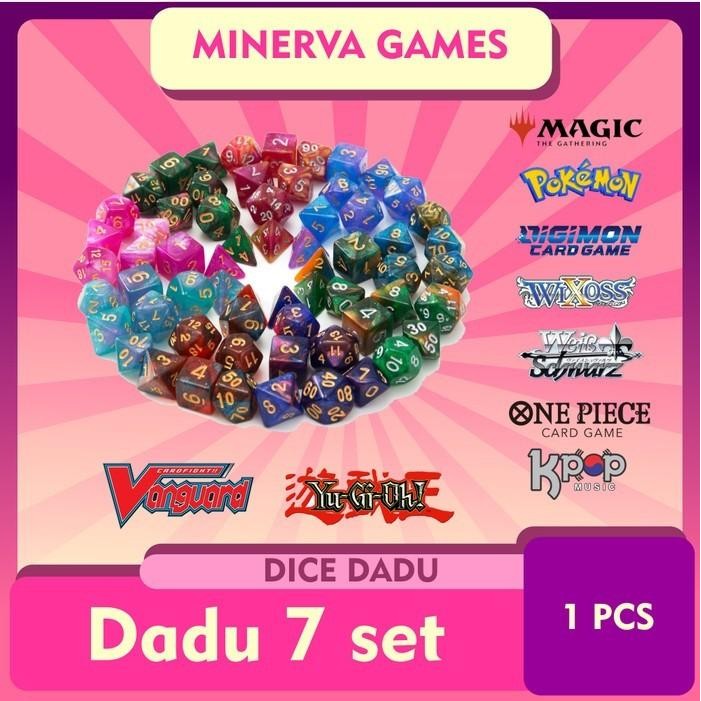 Multi Sided Polyhedral Dice Dadu Dnd 7 Glitter