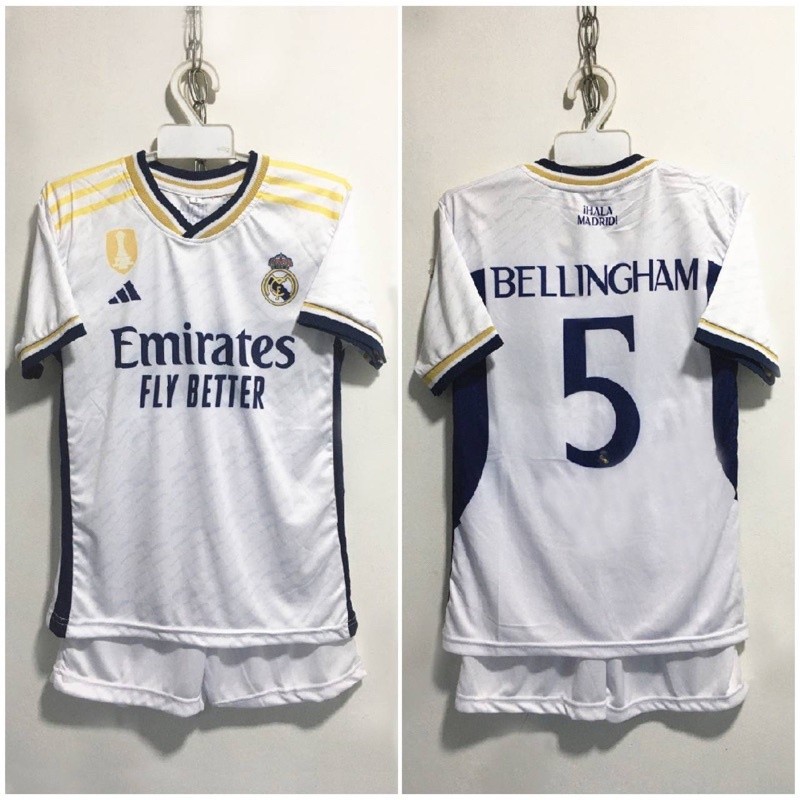 Setelan Bola Anak Madrid - Baju Bola Madrid - Jersey Anak Real Madrid - Jersey Kids Madrid Jude Bell