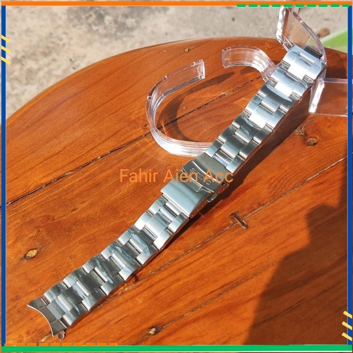 TALI JAM RANTAI SEIKO 19MM 20MM STRAP STAINLESS SEIKO KUPING CURVED  - SILVER-20MM