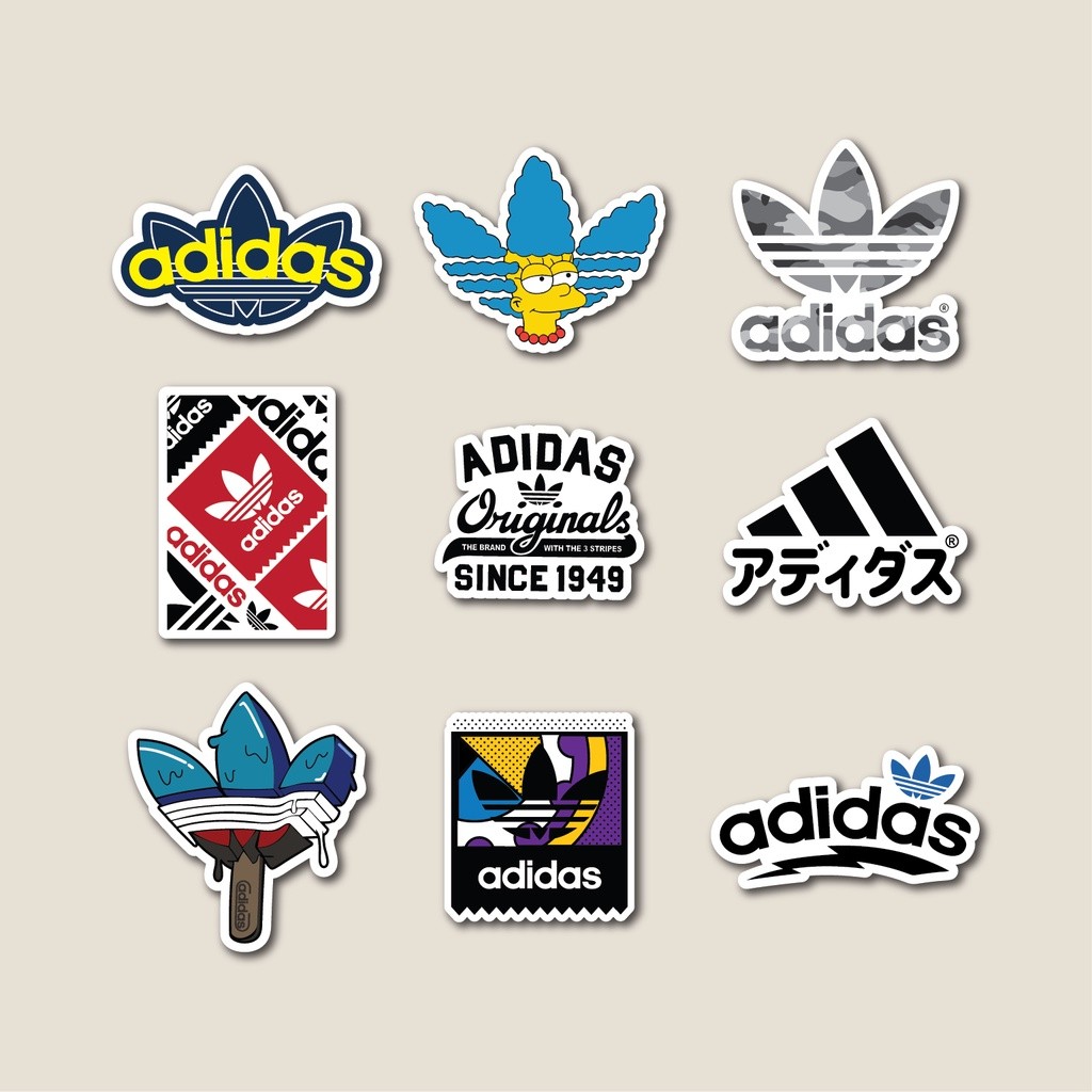 

Sticker Pack ADIDAS | Sticker Tumbler | Stiker Laptop Koper Helm