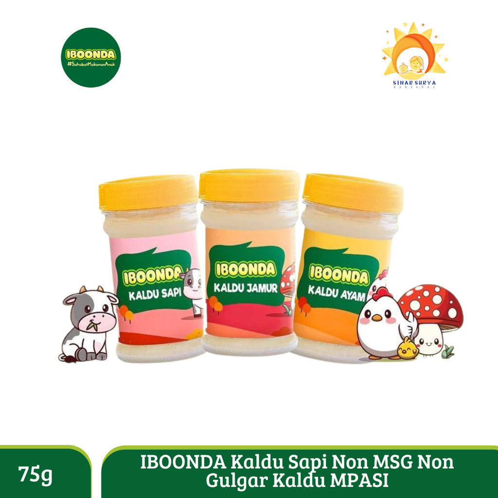 

IBOONDA Kaldu MPASI Bayi Rasa Alami 75g – MPASI Praktis & Sehat, Tanpa Garam & Bahan Kimia