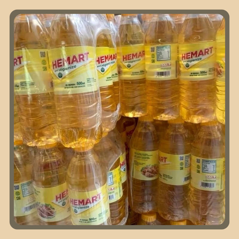 

1 Krat(12pcs) Minyak Goreng Hemart 500ml GROSIR