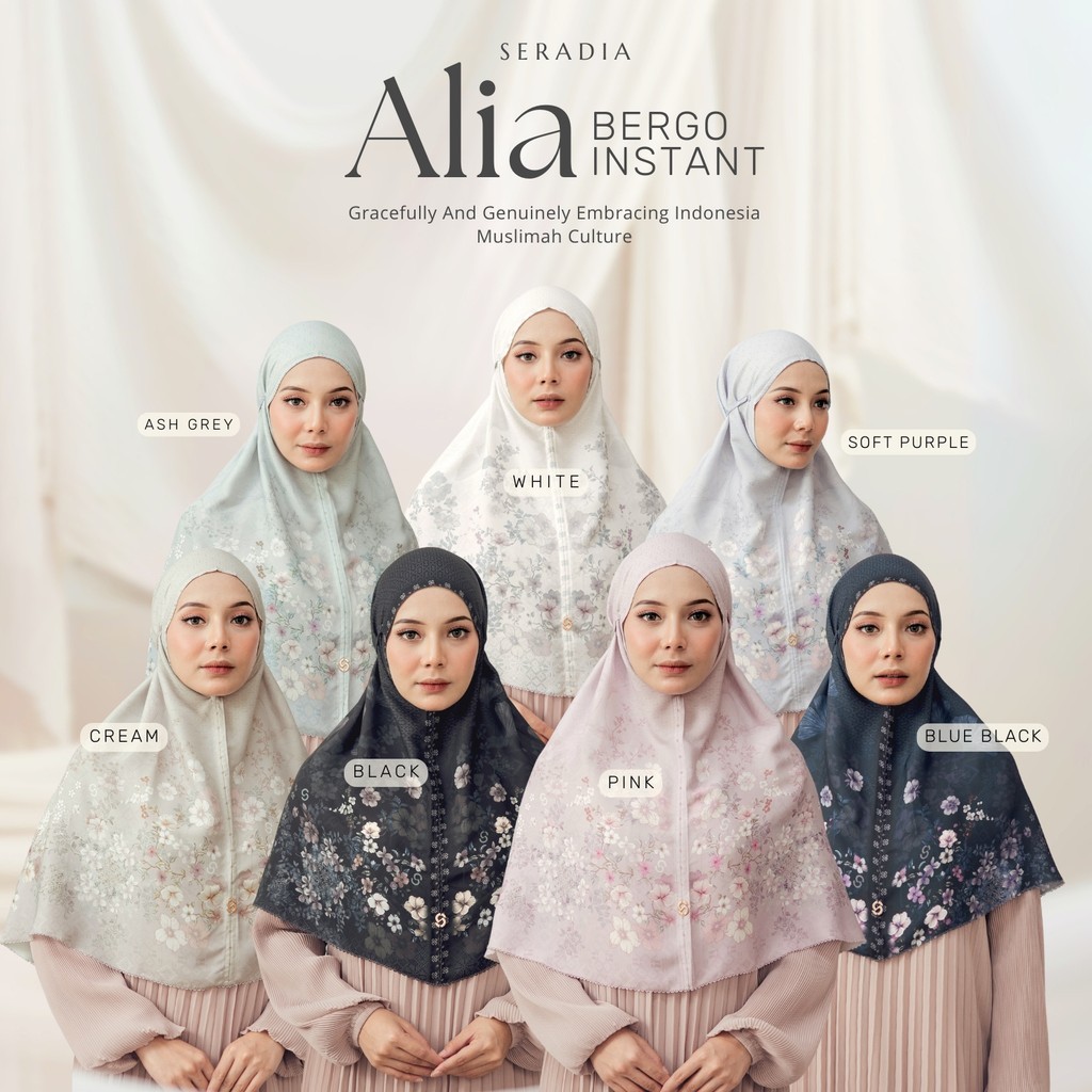 DEVIY BERKAH STORE Seradia Hijab Bergo Instant - Alia Collection