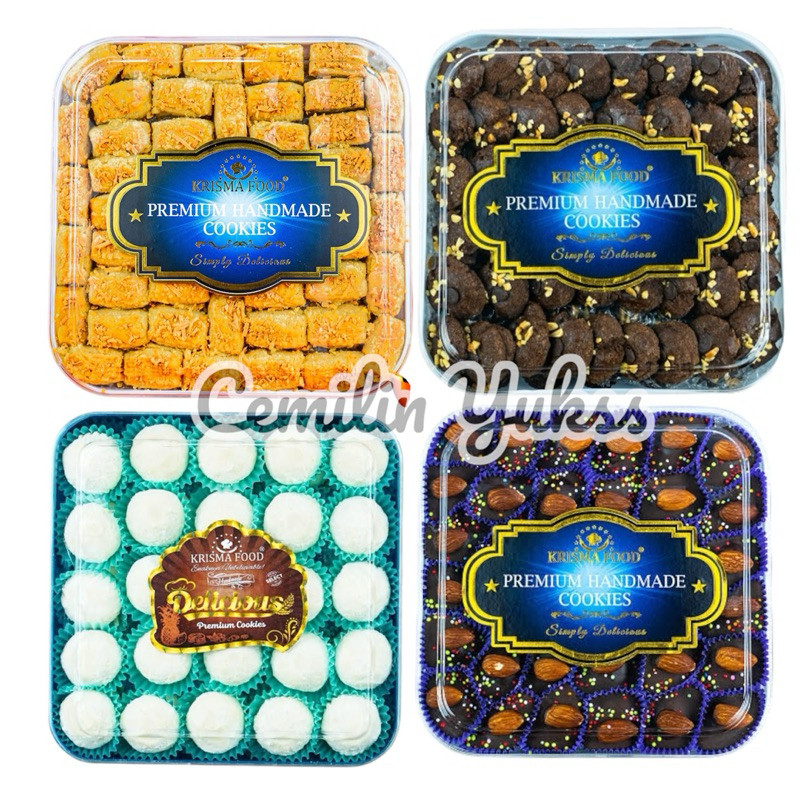 

Krisma Food Kastangle Cookies Putri Salju Chocolate Chips Almond Dark Choco Krisma Food Premium Handmade Cookies