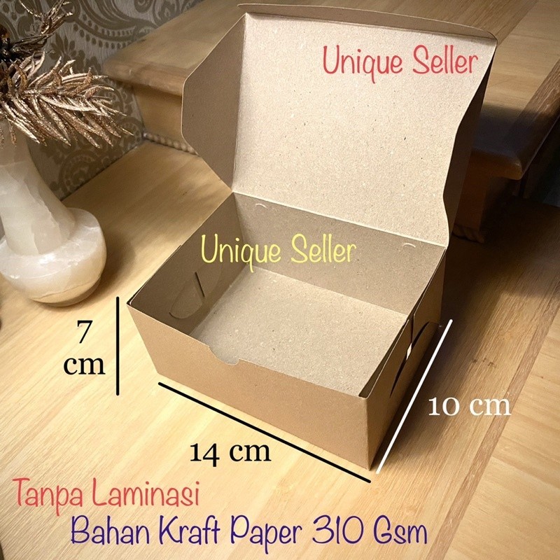 

Dus Kotak Box Kraft R3 Kecil uk 14x10x7 MINIMAL PEMBELIAN 20 PCS / Dus Box Kotak Kue Roti R3K 14x10x7 Kraft 310 Gsm / Dus Box Kotak Berkat Oleh Oleh 14 x 10 x 7 / Dus Box Kotak Hampers 14x10x7 / Dus Box Kotak Jajan isi 4