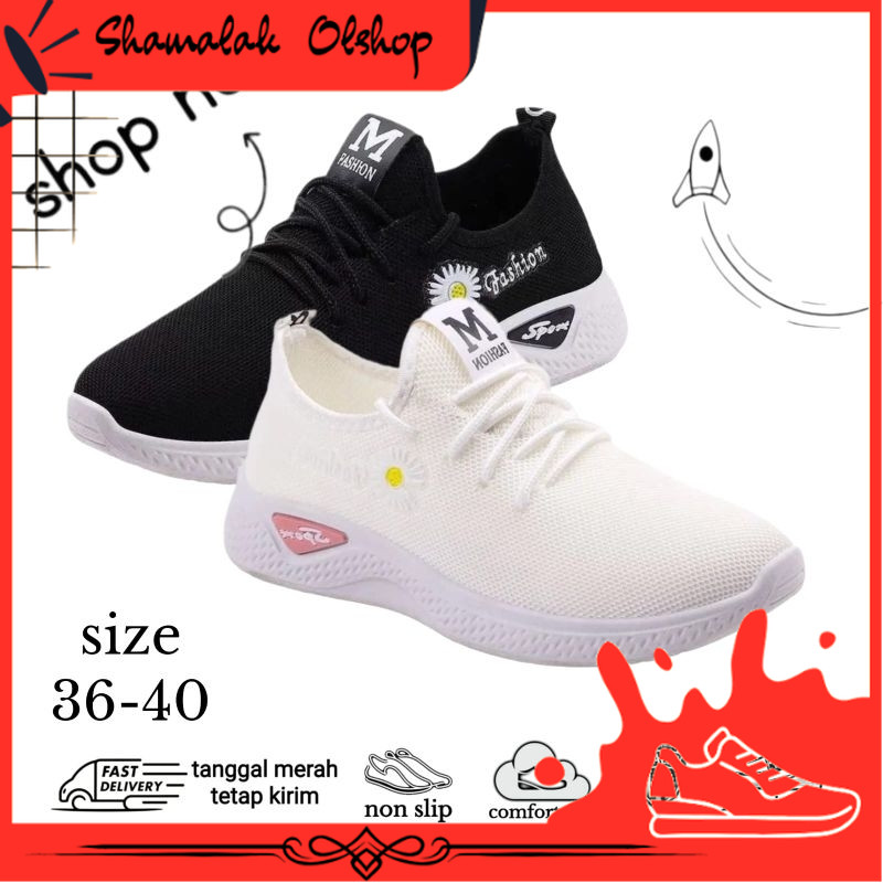 SHAMALAK  , SEPATU WANITA, SNEAKERS WANITA , SEPATU SPORT, SNEAKERS LENTUR / SW34 SW04 SW07 MURAH