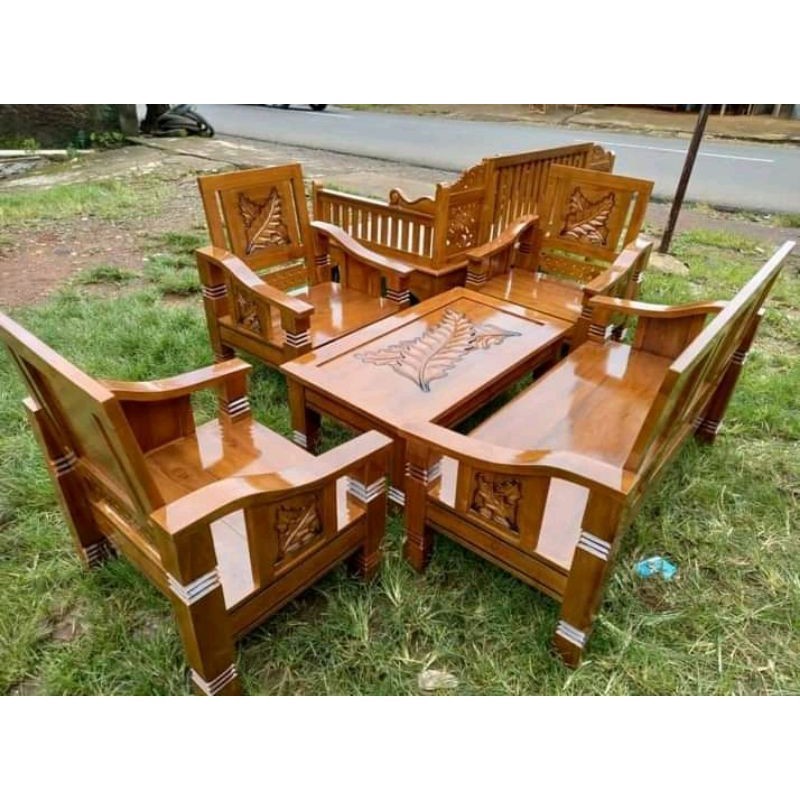 Furniture kursi tamu model plamboyan / kursi tamu minimalis / kursi tamu kayu jati / model kursi kay