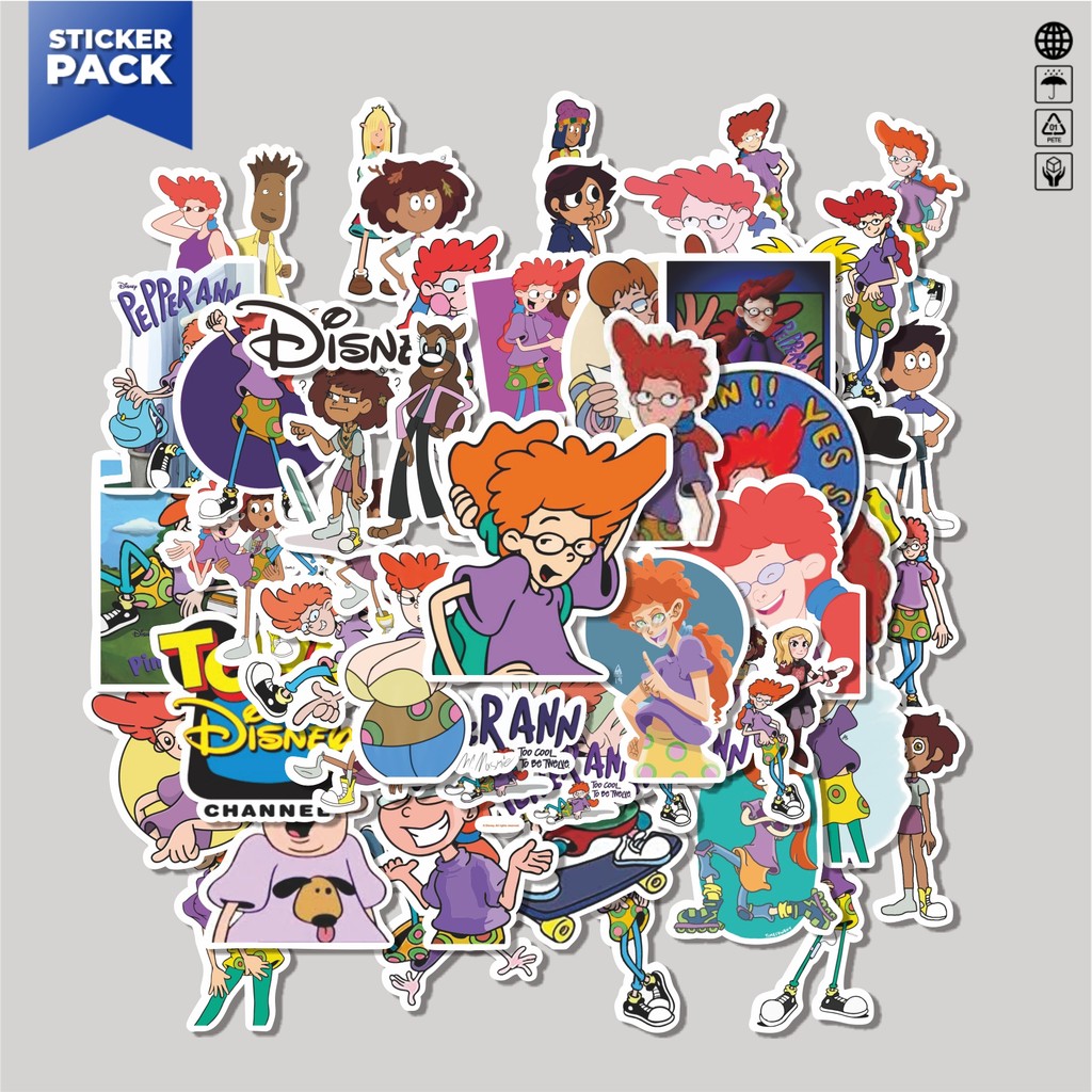 

[100PCS]Stiker Pack Sticker Kartun Pepper Ann Aesthetic Vinyl Anti Air Dekorasi Sticker Laptop Buku Journal Koper Helm Casing HP Gitar Helm Skateboard