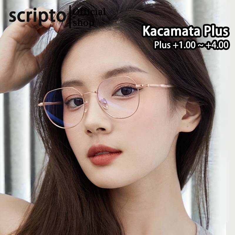 Scripto  Kacamata Progresif Baca Jalan Plus Pria Wanita Photocromic Anti Blueray Simple Fashion Bula