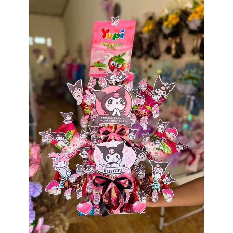 

Snack tower 3 layer | snack tower palembang | snack ulang tahun | hadiah ultah anak
