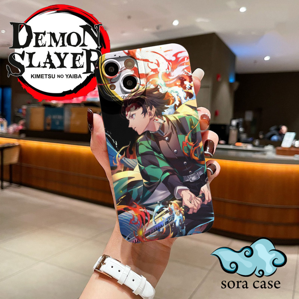 Tanjiro Demon Slayer Case untuk semua tipe hp, case iphone, samsung, oppo, vivo, xiaomi, realme, inf