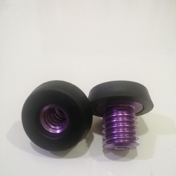 BEST SELLER- RUBBER BUMPER EXTENSION Cue Billiard | Stik Play Billiard - Peri Ungu