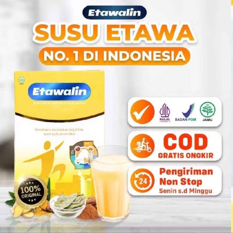 

Etawalin original 1 box - Susu etawa original atasi masalah tulang sendi dan asam urat