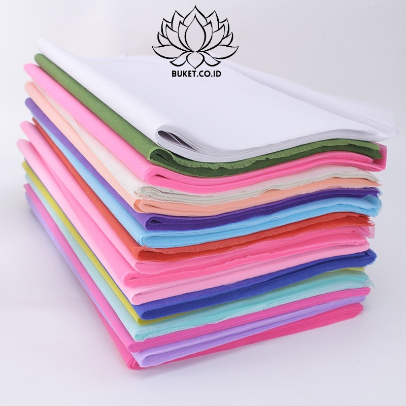

[1 LEMBAR] FLOWER WRAPPING PAPER KOREAN PREMIUM COTTON 50x50 KERTAS TISSUE SERAT PEMBUNGKUS BUNGA (ECER)
