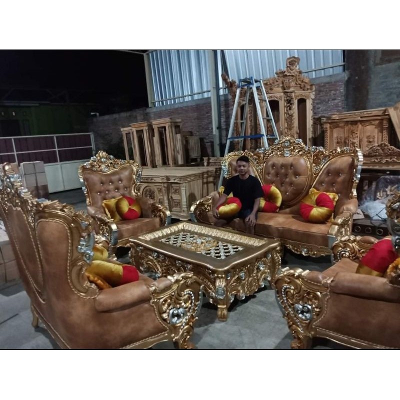 Kursi Sofa belagio/Kursi belagio/Sofa ukir Jepara/Sofa ukiran jati mewah/Sofa mewah Jepara/Sofa