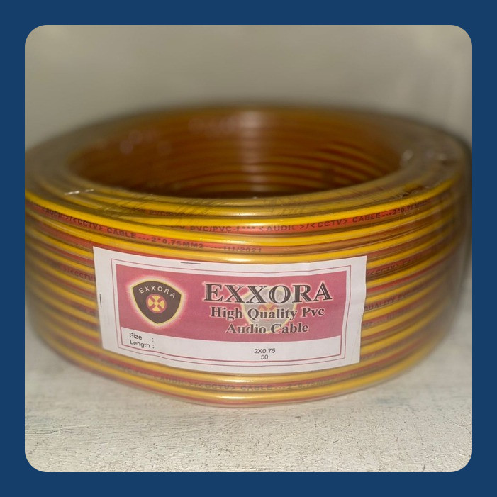 Kabel HYO 2x0,75 EXORA serabut besar