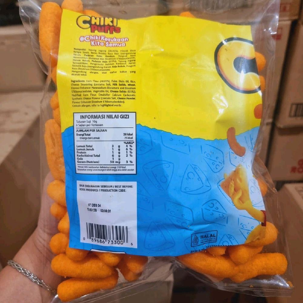 

CHIKI PUFFS KEJU 200GR GURIH ENAK RENYAH SNACK MAKANAN CEMILAN