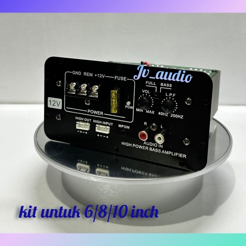 BROKSHOP KIT BASSTUBE 12 VOLT 450 WATT MESIN BASTUBE AKTIF BUAT SUBWOOFER MOBIL 10-12 INCH