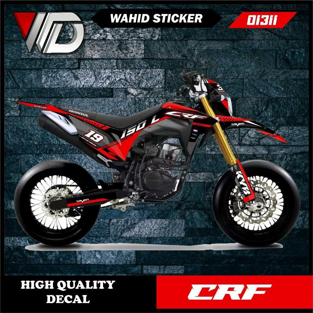 Decal sticker stiker striping polet motor honda crf 150 L 2019 2020 2021 2022 full body standar orig