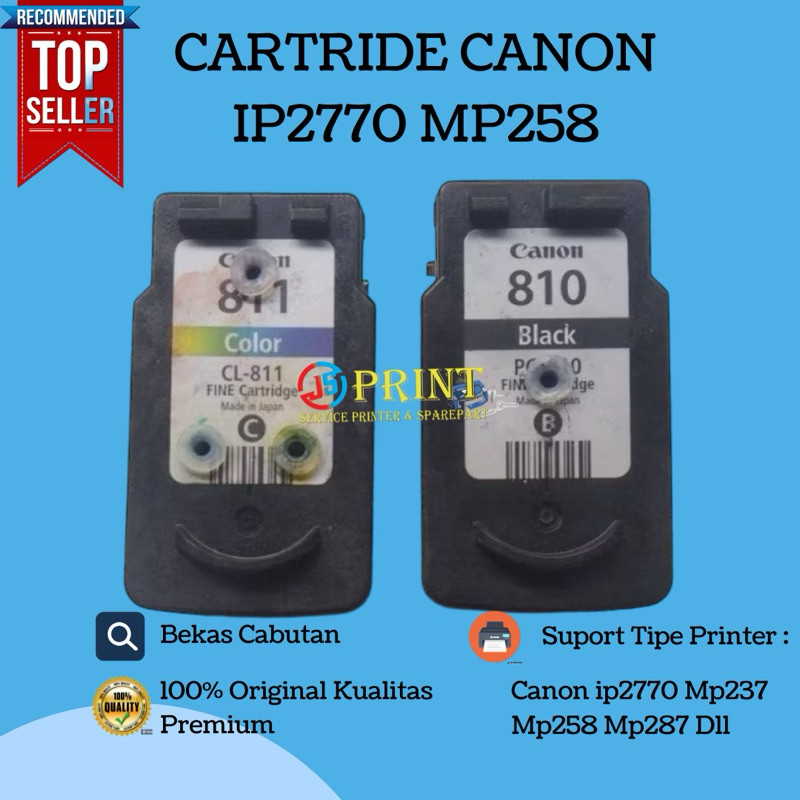 Cartridge Printe 810 / 811 Canon Ip2770 Mp237 Mp287 Mp258