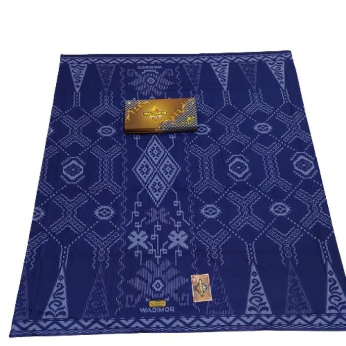 SARUNG TENUN WADIMOR MOTIF BALI BANYAK WARNA DAN CORAK - Biru