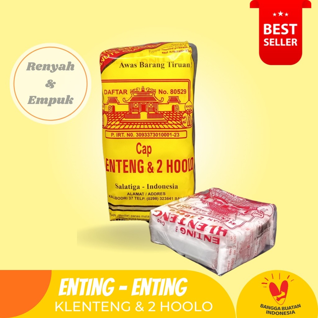 

Enting Enting Gepuk Kacang Cap Klenteng 2 Holo Ukuran Besar Isi 50 PCS HARGA GROSIR Asli Semarang