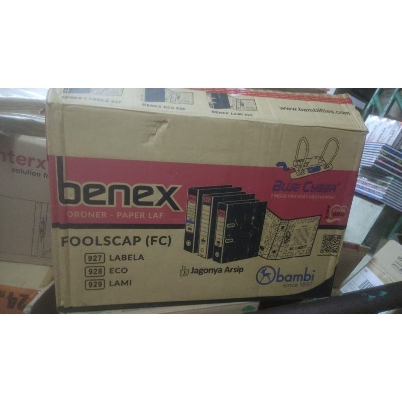 

Ordner Benex Folio 7cm Hitam/Biru Tahan Lama