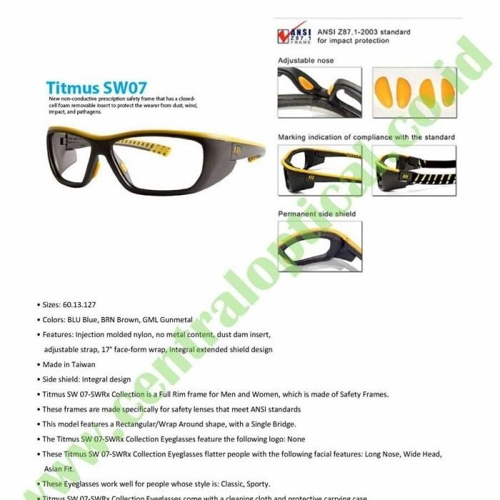 UVEX SW07 Rx Safety Glasses Kacamata Safety Minus ANSI z87