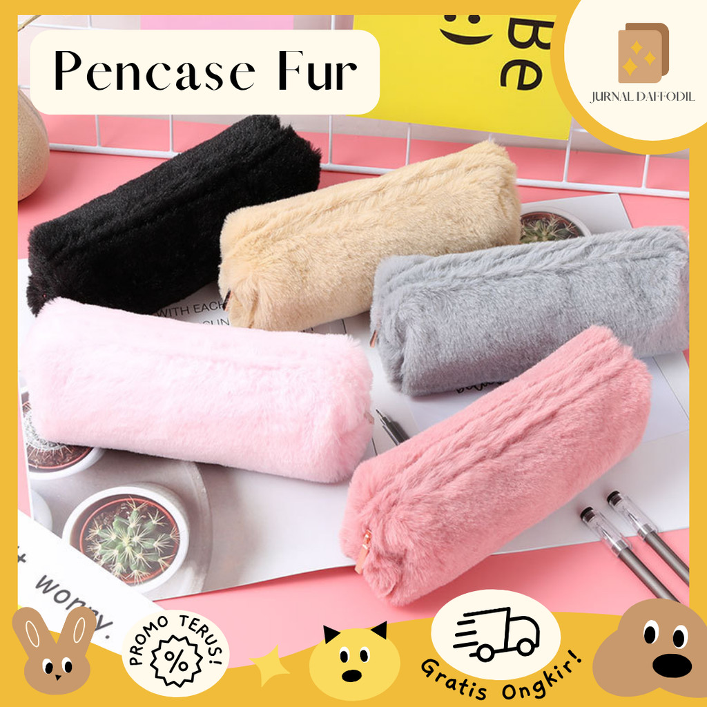 

Jurnal Daffodil - Pencil Case Fur Tempat Pensil Bulu Soft Plush Pencase Tas Pensil Kosmetik/ Pouch Makeup Kecil