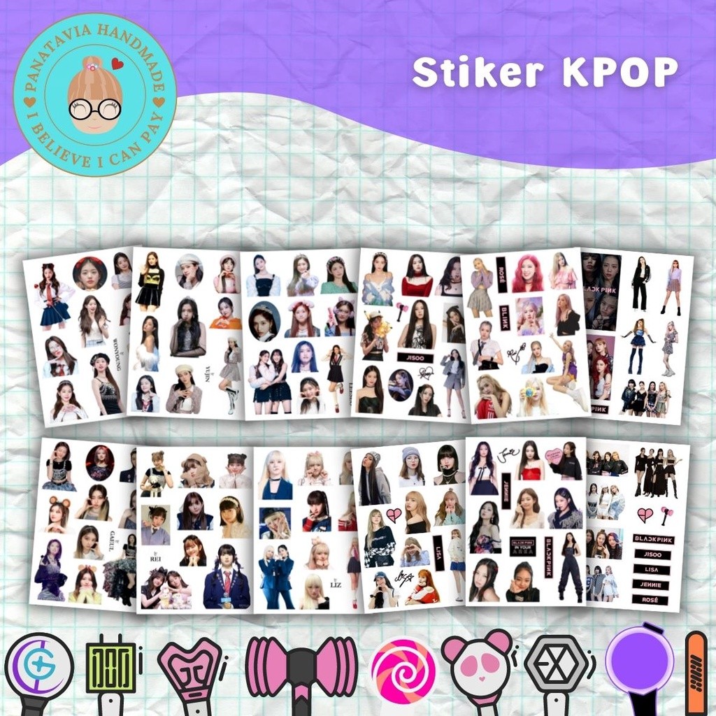 

Stiker KPOP Girl Band / Boy Band | Stiker Tahan Air | Stiker tahan Cuaca | Stiker estetik | Natal Stiker Chromo