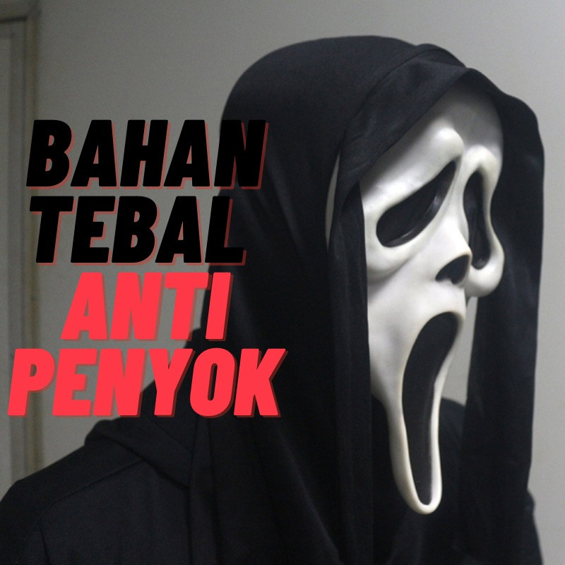 Topeng Scream Ghost Tebal Anti Penyok Hantu Seram