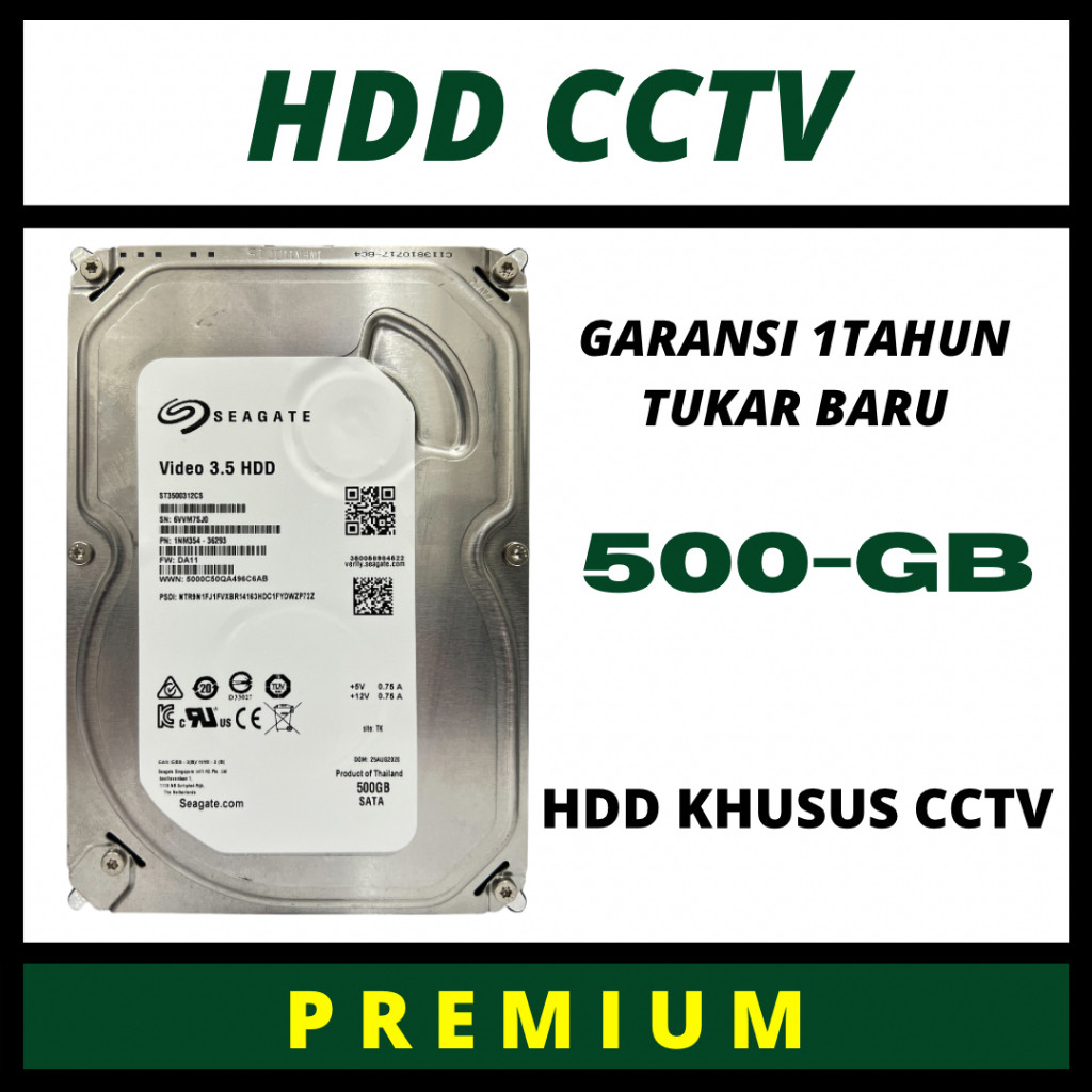 HARDISK 500GB HDD UNTUK CCTV