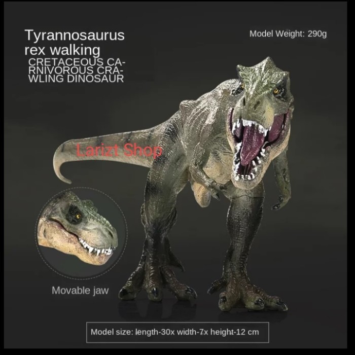 MAXX Dinosaurus World Park Jurassic Tyrannosaurus Rex TRex B Figure - Cokelat