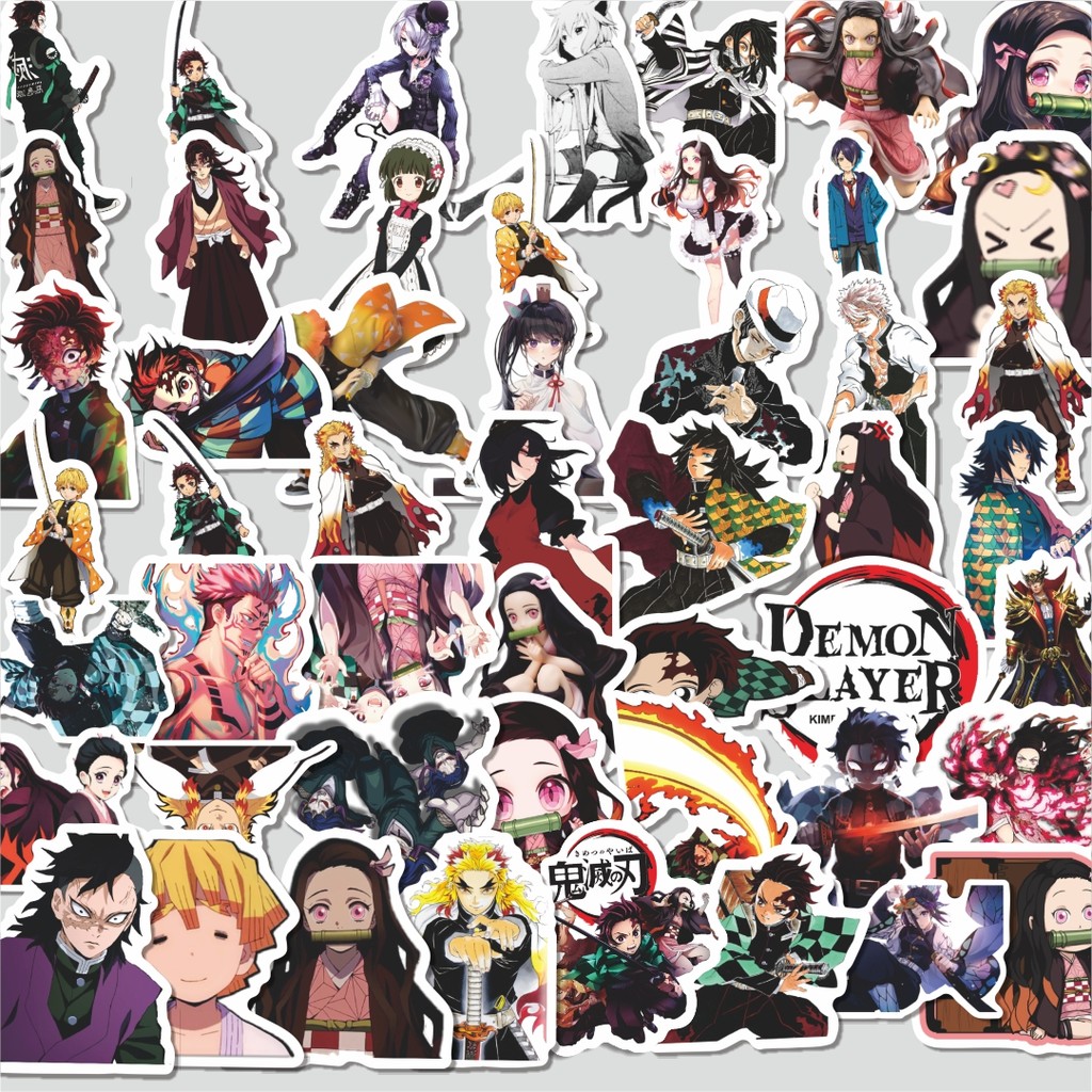 

Stiker Cutting Pack Sticker Anime Demon Slayer Sticker Isi 100Pcs Series Aesthetic Lucu Keren Untuk Koper Bahan Vynil