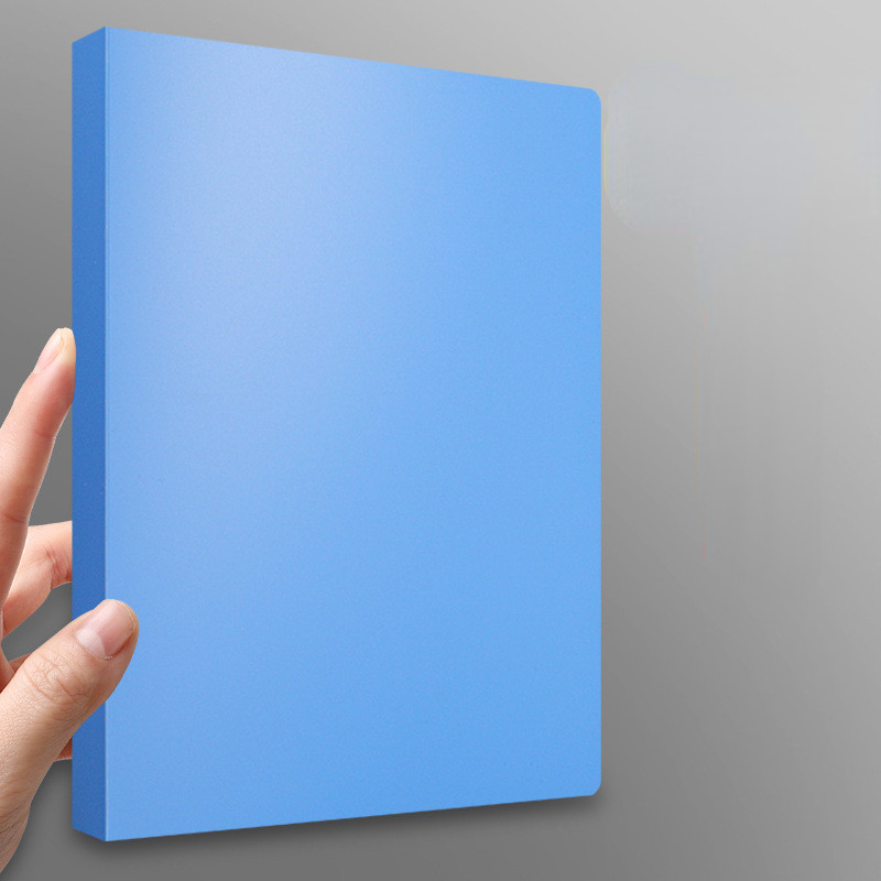

2023 NEW A4 4-hole D-type clip clip Blue PP folder perforated transparent binder folder a4 folder
