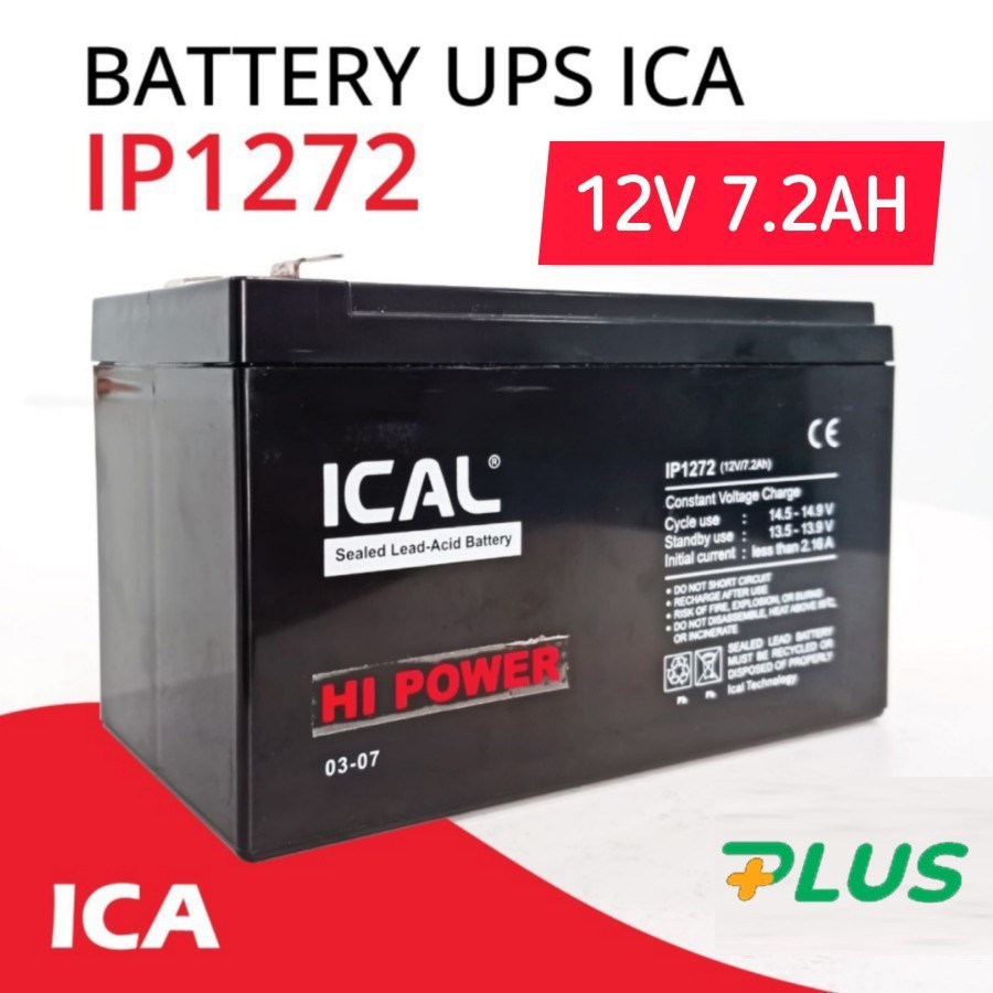 Aki Kering ICAL UPS ICA APC PROLINK ICAL IP1272 12V7.2AH ICAL 12V 7ahCO