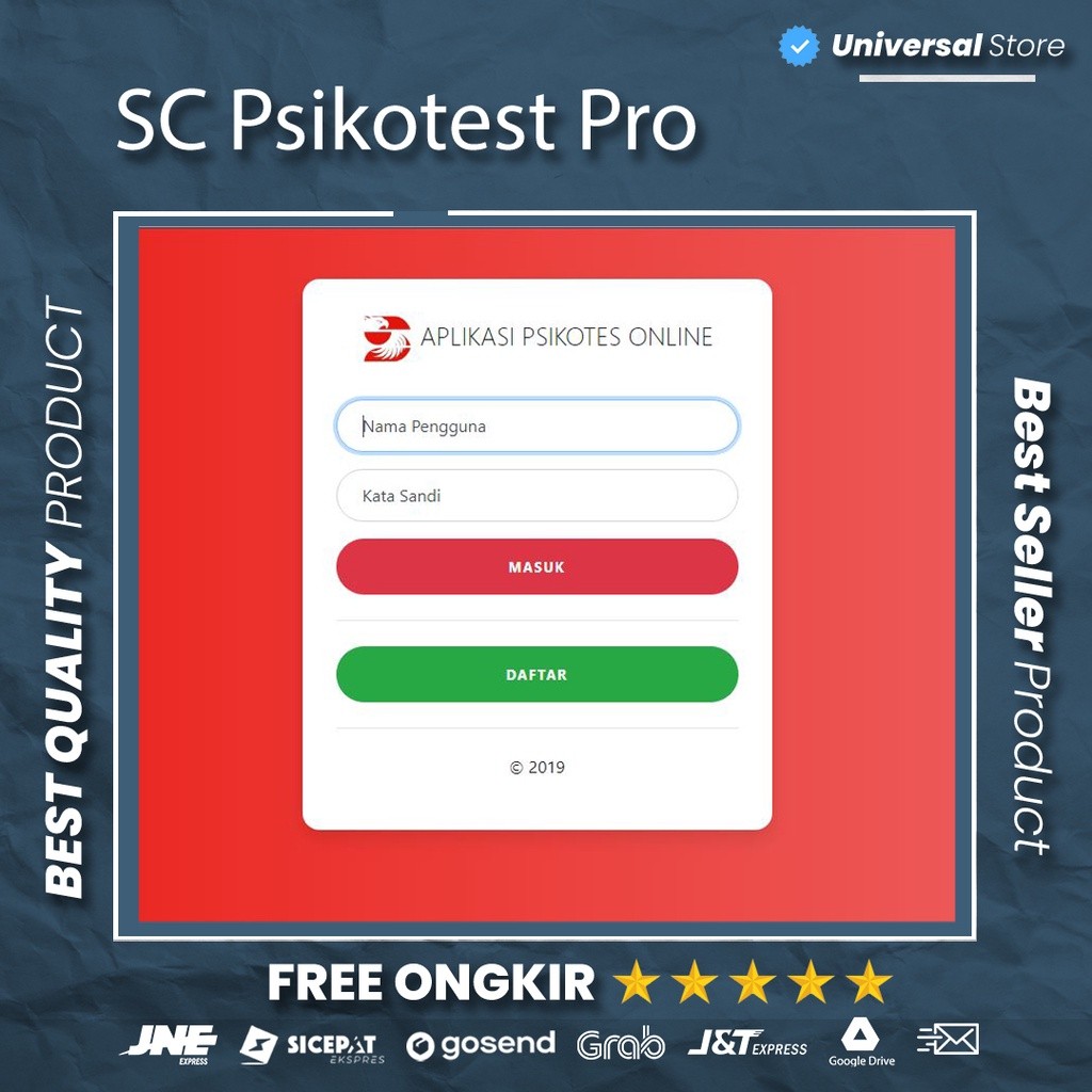 Aplikasi Source Code SC Psikotest Psikotes Online Rekruitment Karyawan Pegawai Software Program