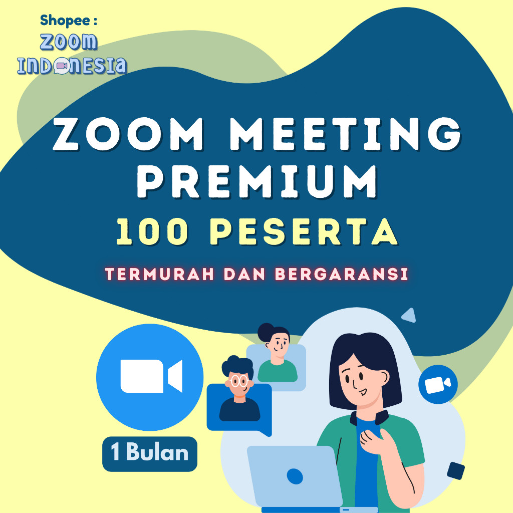 Zoom Pro 1 Bulan Bergaransi 100 Peserta