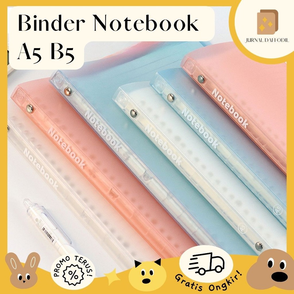 

Jurnal Daffodil - Binder Notebook Binder Kuliah Ukuran A5 B5 Binder Kuliah Buku Tulis Notebook Aesthetic Pastel Loose Leaf Binder Sekolah