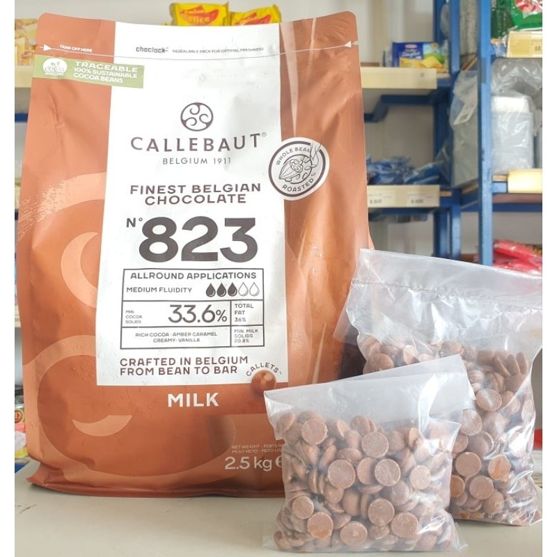 

Dark Milk Cokelat Callebaut 823 / Callebaut Dark Milk Chocolate 823 100Gr, 250Gr